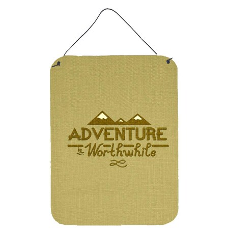Carolines Treasures Adventure is Worthwhile Wall or Door Hanging Prints BB5467DS1216